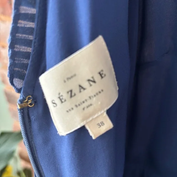 Sezane Rachelle Midi Ruffle Dress - Picture 8 of 9